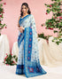 Vasthrlay Womens Printed Unstitched Wine Saree