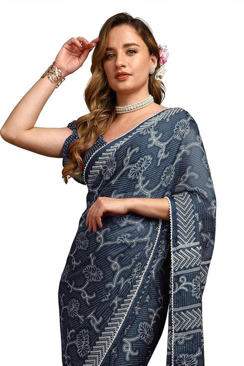 Vasthrlay Fashion Chiffon Printed Ethnic Wear