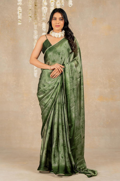Vasthrlay Fashion Georgette Dark Multicolor Ethnic Wear