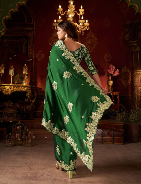 Vasthrlay Embroidery Unstitched Saree