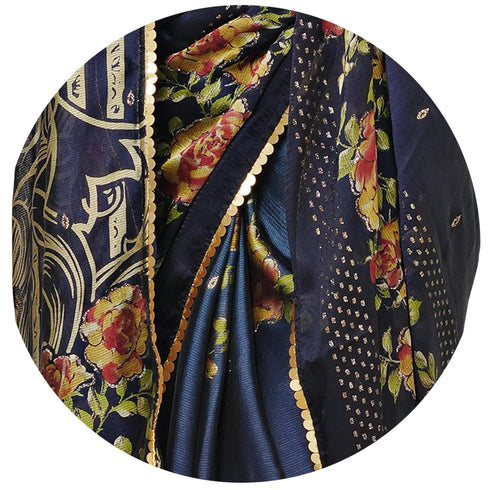 Vasthrlay Fashion Georgette Leheriya Dark Ethnic Wear