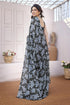 Vasthrlay Fashion Chiffon Printed Red Ethnic Wear