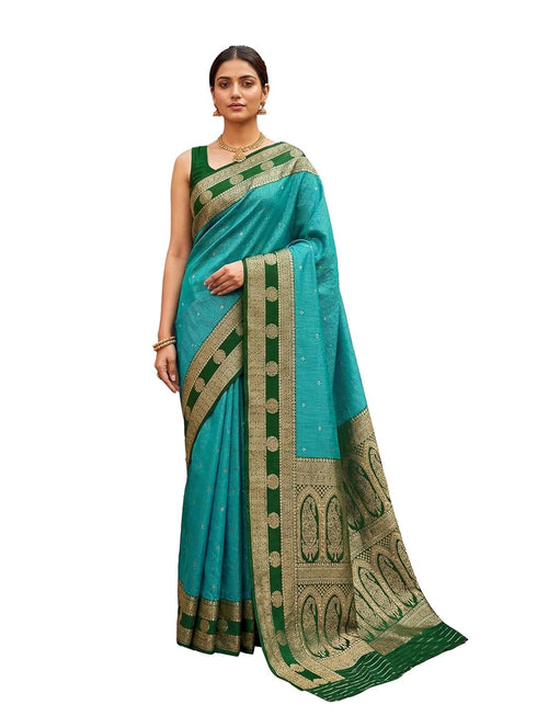 Vasthrlay Jacquard Traditional Unstitch Purpleorange Ethnic Wear