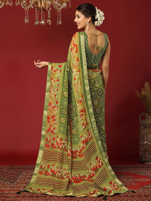Vasthrlay Georgette Bandhani Unstitched 4322s217n Dark
