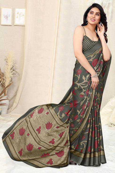 Vasthrlay Fashion Chiffon Printed Ethnic Wear