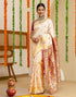 Vasthrlay Banarasi Unstitched Pink Saree