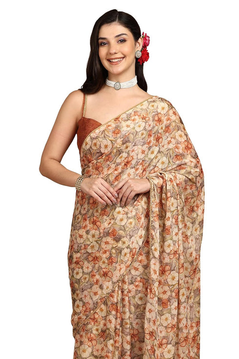 Vasthrlay Fashion Chiffon Printed Ethnic Wear