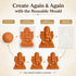 Little Birdie DIY Mould & Make Plantable Ganesha Eco-Friendly Kit | Ganpati Murti Making Kit for Craft, Decoration | Gift for Kids & Adults