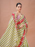 Vasthrlay Pink Unstitched Saree