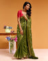 Vasthrlay Weaving Printed Unstitched Maroon Saree