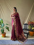 Vasthrlay Kanjivaram Banarasi Jacquard Unstitched Saree