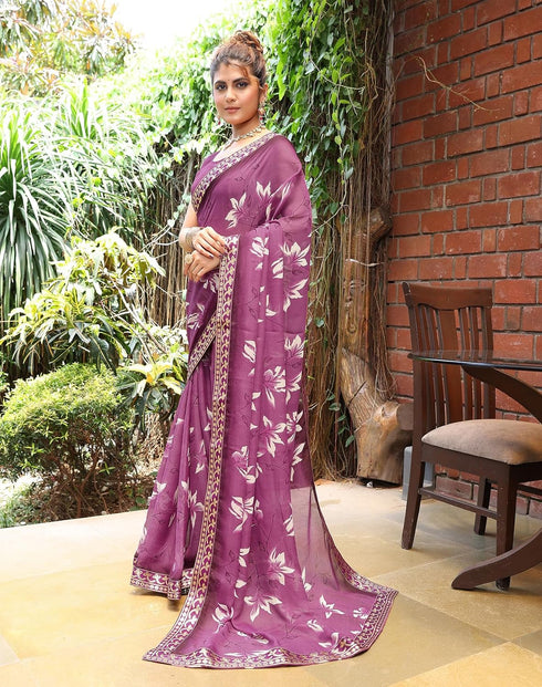 Vasthrlay Georgette Lightweight Regular Az Ys Hiru Ethnic Wear