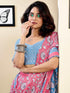 Vasthrlay Womens Printed Unstitched White Saree