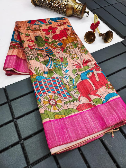 Vasthrlay Kalamkari Madhubani Print