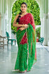 Vasthrlay Sourbh Georgette Plastic Turquoise Ethnic Wear