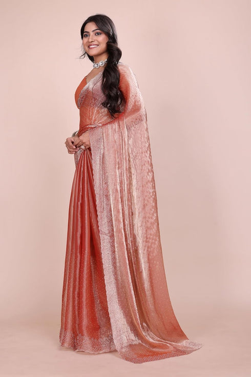 Vasthrlay Chiffon Embellished Ethnic Wear