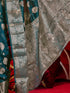 Vasthrlay Shimmer Embroidery Turquoise Saree