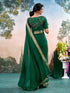 Vasthrlay Chiffon Jacquard Unstitched Black Saree