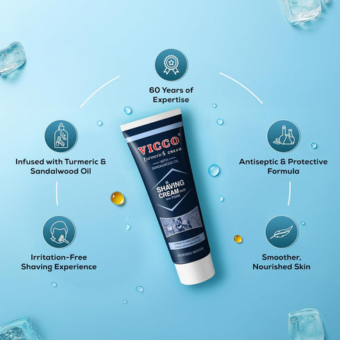 Vicco Turmeric In Shaving Cream Base 70g