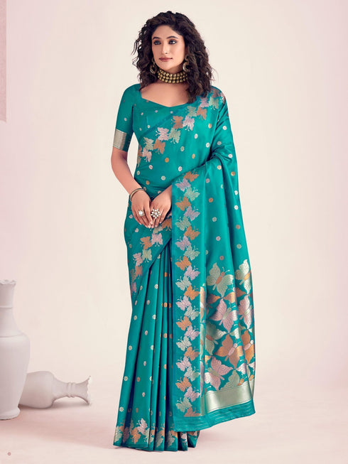 Vasthrlay Banarasi Unstitched Saree