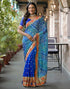 Vasthrlay Bandhani Embroidery Unstitched Pink Saree