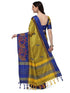 Vasthrlay Peacock Embroidery Contrast Saree