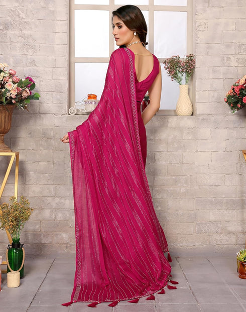 Vasthrlay Chiffon Material Az Ys Swarna Ethnic Wear