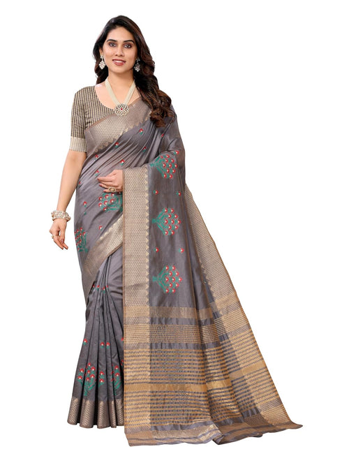 VasthrlayBoarder Embroidered Unstitched Gold Free Ethnic Wear