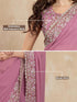 Vasthrlay Georgette Lakhanvi Embroidery Pink Ethnic Wear