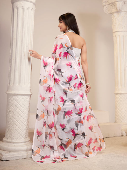Vasthrlay Chiffon Floral Saree