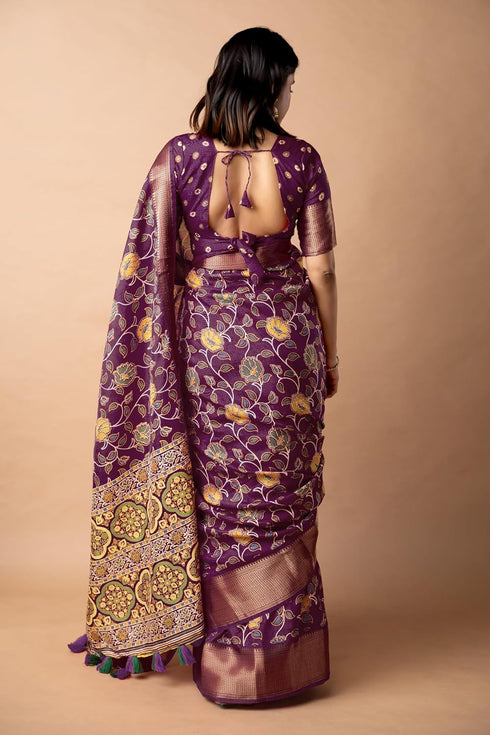 Vasthrlay Fashion Peacock Printed Ethnic Wear
