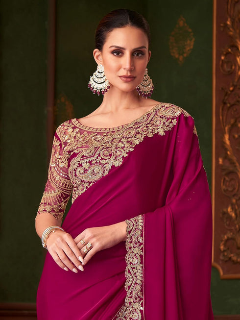 Vasthrlay Embroidery Sequence Unstitched Grey Ethnic Wear