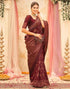 Vasthrlay Womens Weaving Unstitched Dark Green Saree
