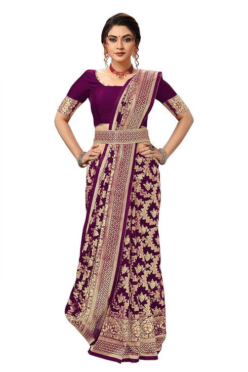 Vasthrlay Tassel Banarasi Blouse Ethnic Wear