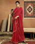 Vasthrlay Georgette Embroidery Unstitched Pink Saree