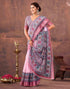 Vasthrlay Special Printed Unstitched Beige Saree
