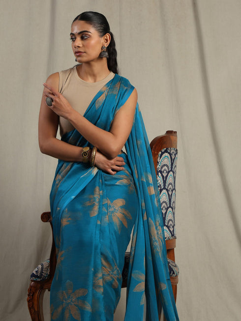 Vasthrlay Chiffon Floral Saree