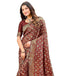 Vasthrlay Womens Weaving Unstitched Dark Green Saree