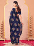 Vasthrlay Vichitra Printed Unstitched Maroon Saree