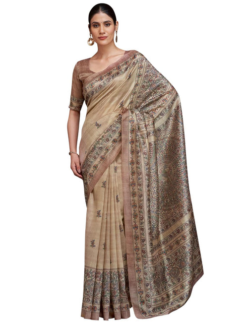 Vasthrlay Madhubani Printed Unstitched Hs Ethnic Wear