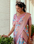 Vasthrlay Womens Printed Unstitched Beige Saree