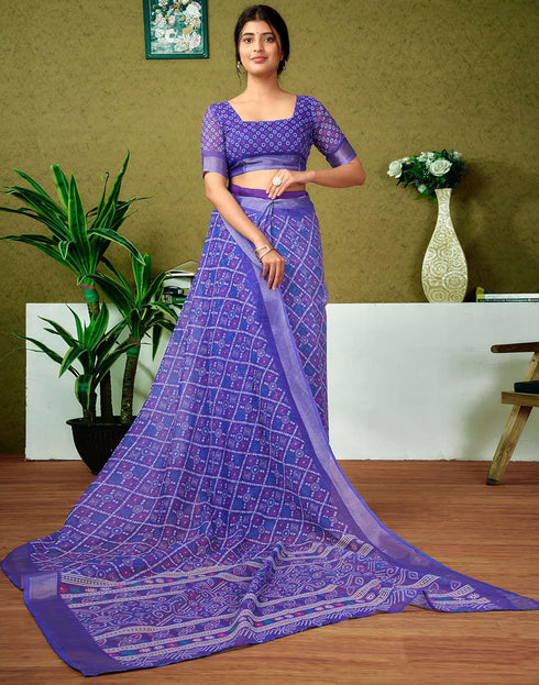 Vasthrlay Womens Cotton Printed Multicolor Saree