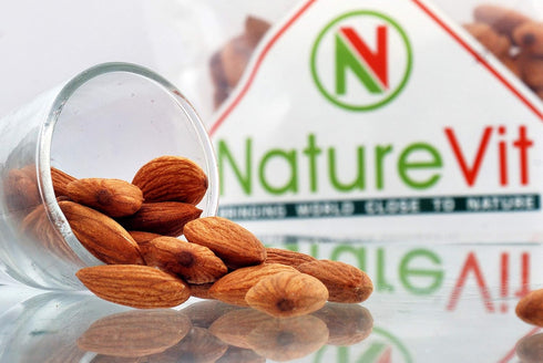 Nature Vit California Almonds | Premium Badam Giri | High Fiber & Immunity Boosting
