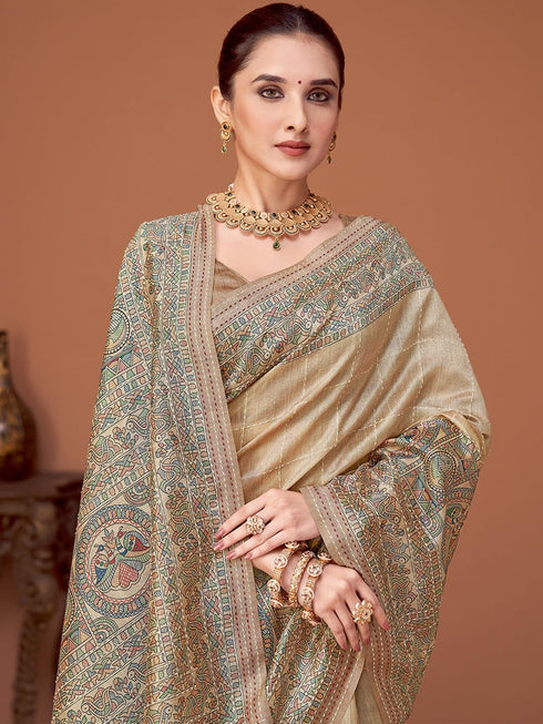Vasthrlay Kalamkari Printed Unstitched Hs Ethnic Wear