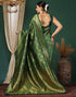 Vasthrlay Maroon Traditional Unstitched Saree