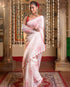 Vasthrlay Blue Unstitched Saree
