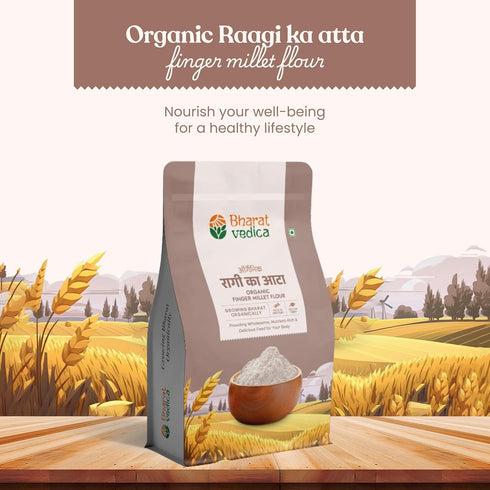 Bharat Vedica Organic Finger Millet Flour Organic Ragi ka atta