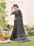Vasthrlay Womens Printed Unstitched Sage Green Saree
