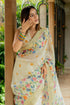 Vasthrlay Fashion Assamese Digital Cream Ethnic Wear