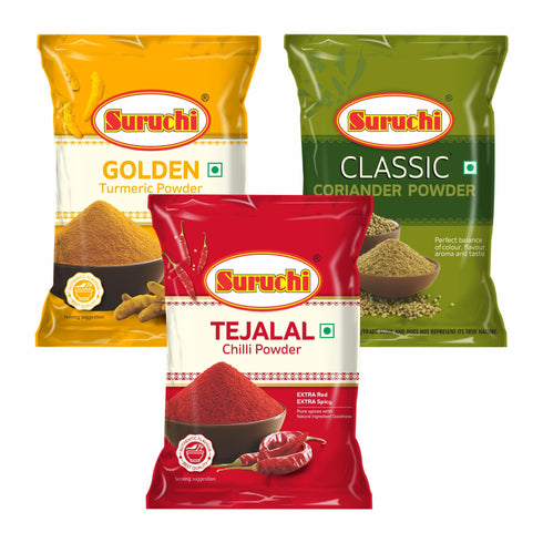 Suruchi Masala Combo Pack Of 3 Tejalal Red Chilli